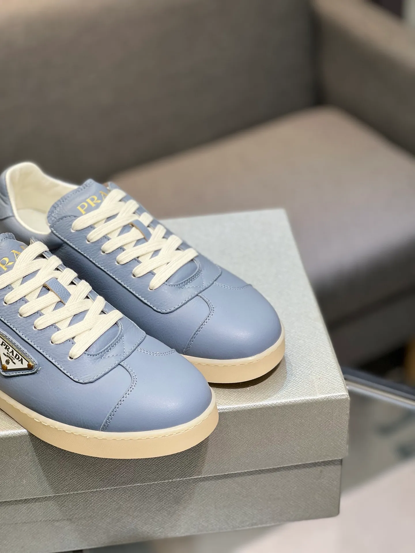 Men's shoes 💰540 [PRADA] Men's shoes are popular in the counter, official website synchronization, 1 high-quality shipment ✔️ Original frosted cowhide + cowhide lining, 1🆚1 replica, original sole, 38-45 (45 customized, non-refundable)